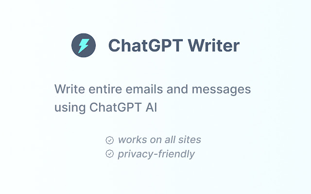 ChatGPT Writer chrome extension