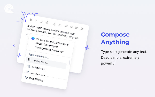 Compose AI chatgpt chrome extension