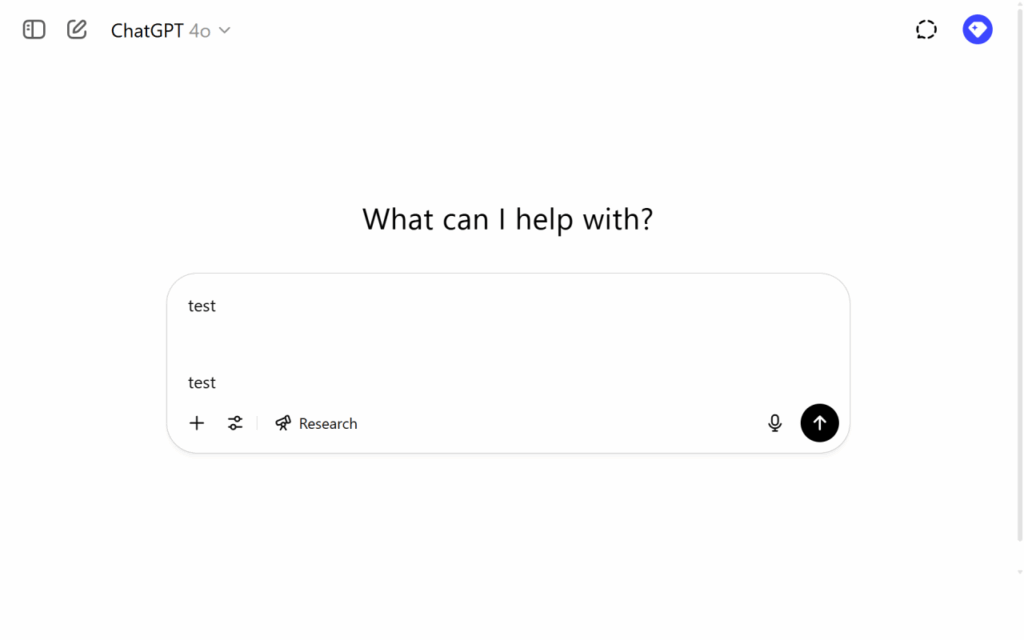 chatgpt no enter screenshot