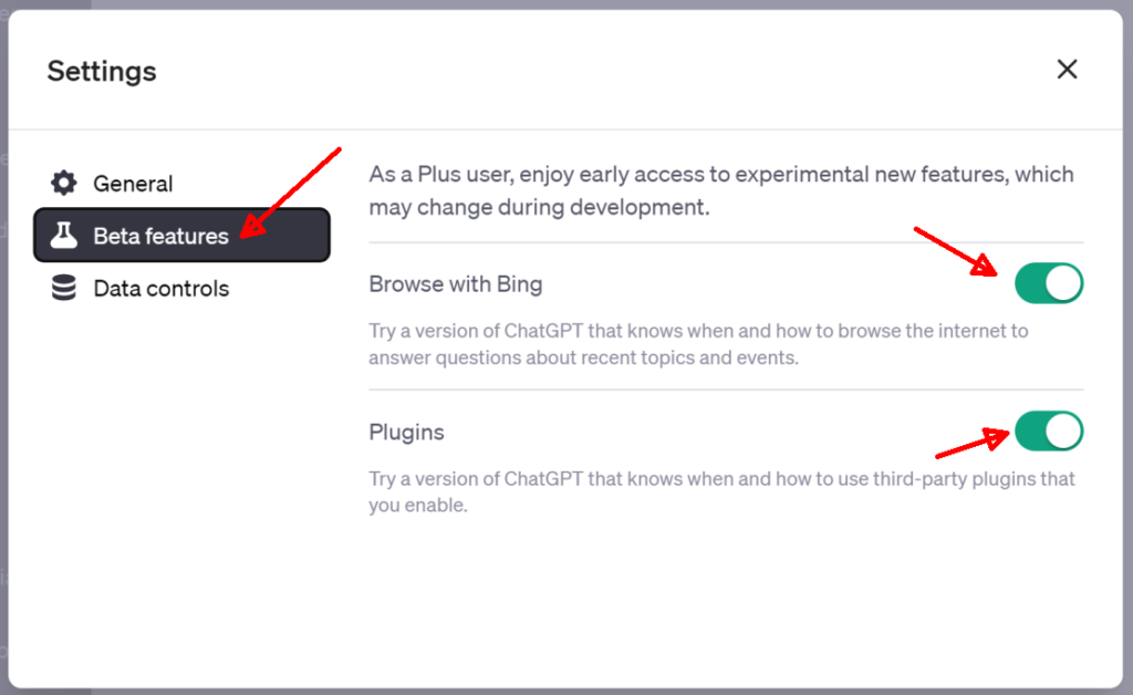 chatgpt plugins beta features
